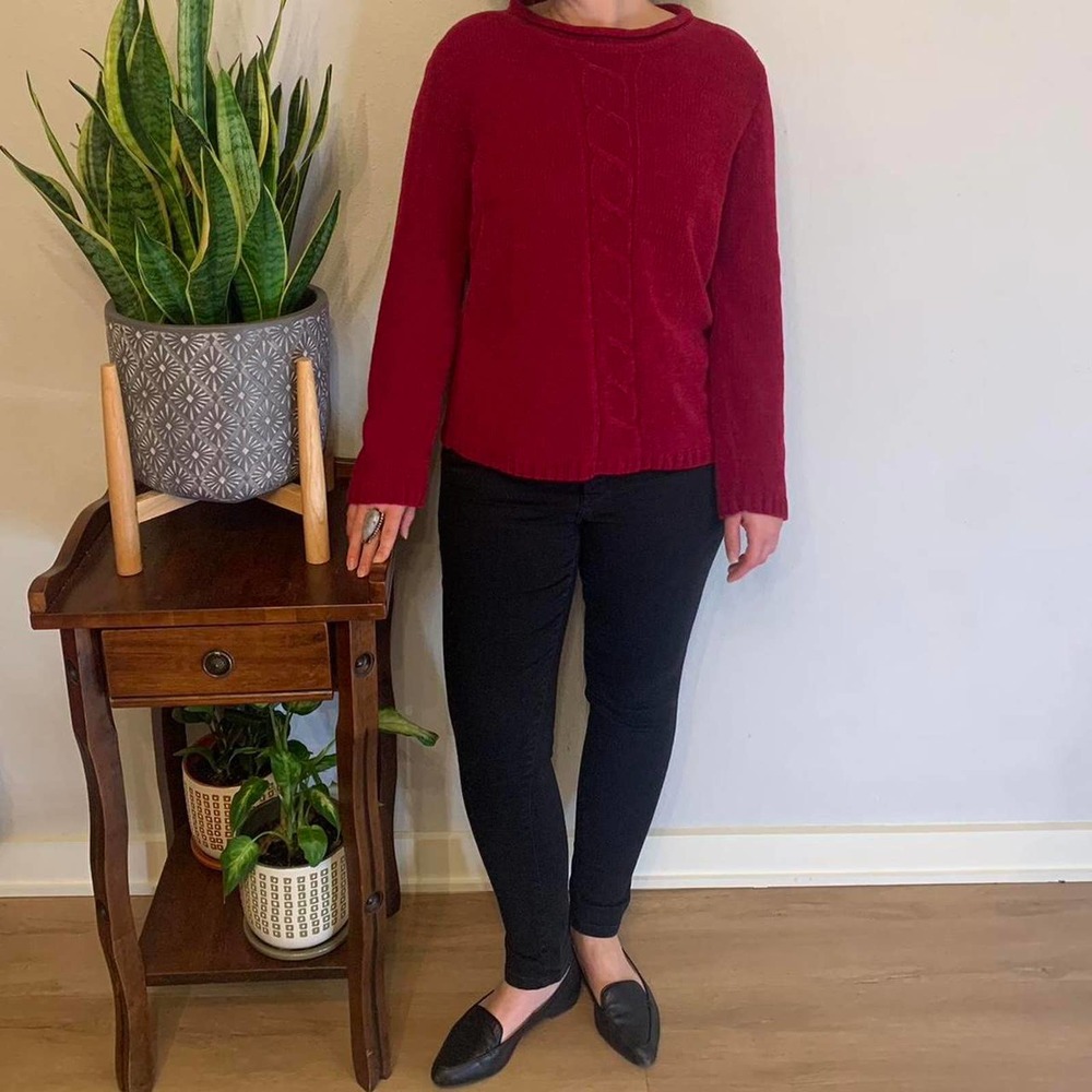 Super soft red sweater